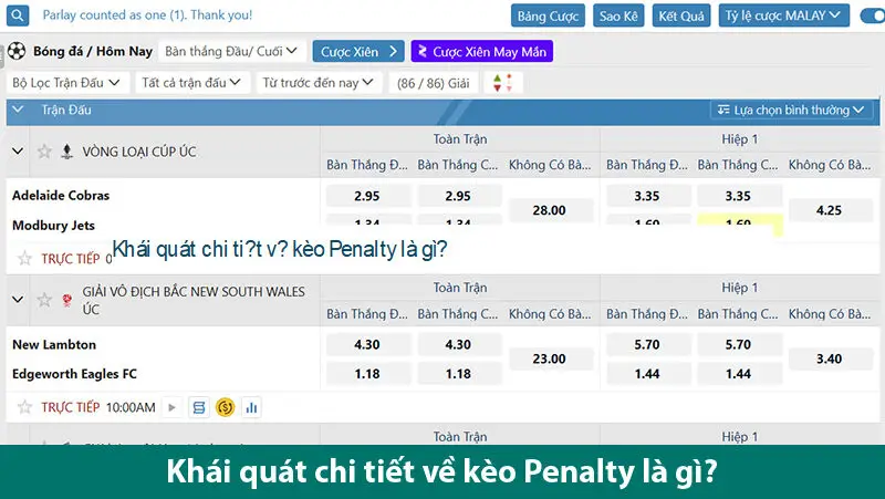 Khám phá kèo đá Penalty cùng các bí quyết cá cược hiệu quả từ bet thủ chuyên nghiệp